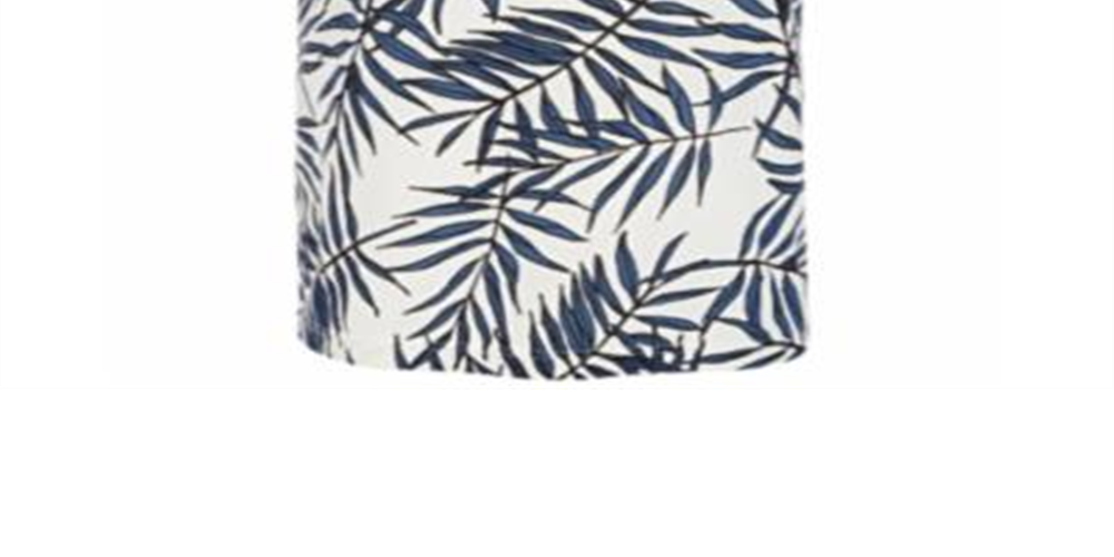 American Rag Men's Leaf Lines V Neck T-Shirt -Blue Size Medium