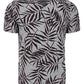 American Rag Men's Leaf Lines V Neck T-Shirt Gray Size Large