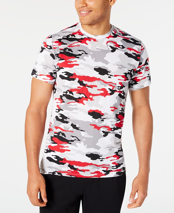 American Rag Men's Camo T-Shirt White Size Small