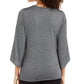 Alfani Women's Metallic Tie Front Top Gray Size XX-Large