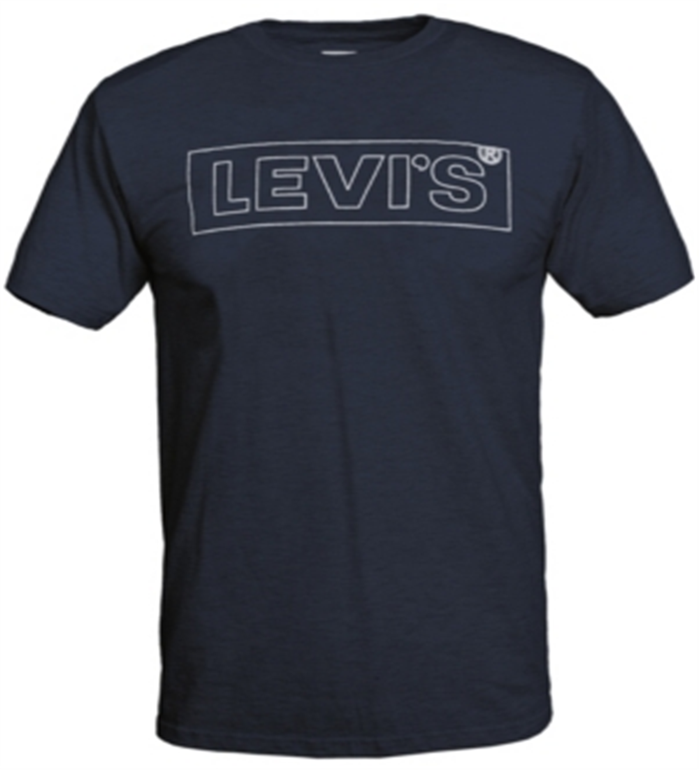 Levi's Men's Boxtab Logo Graphic T-Shirt Blue Size Large