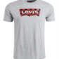Levi's Men's Checkered Logo T-Shirt Grey Size X-Large