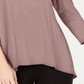 Alfani Women's Mixed Media Basic T-Shirt Pink Size XX-Large