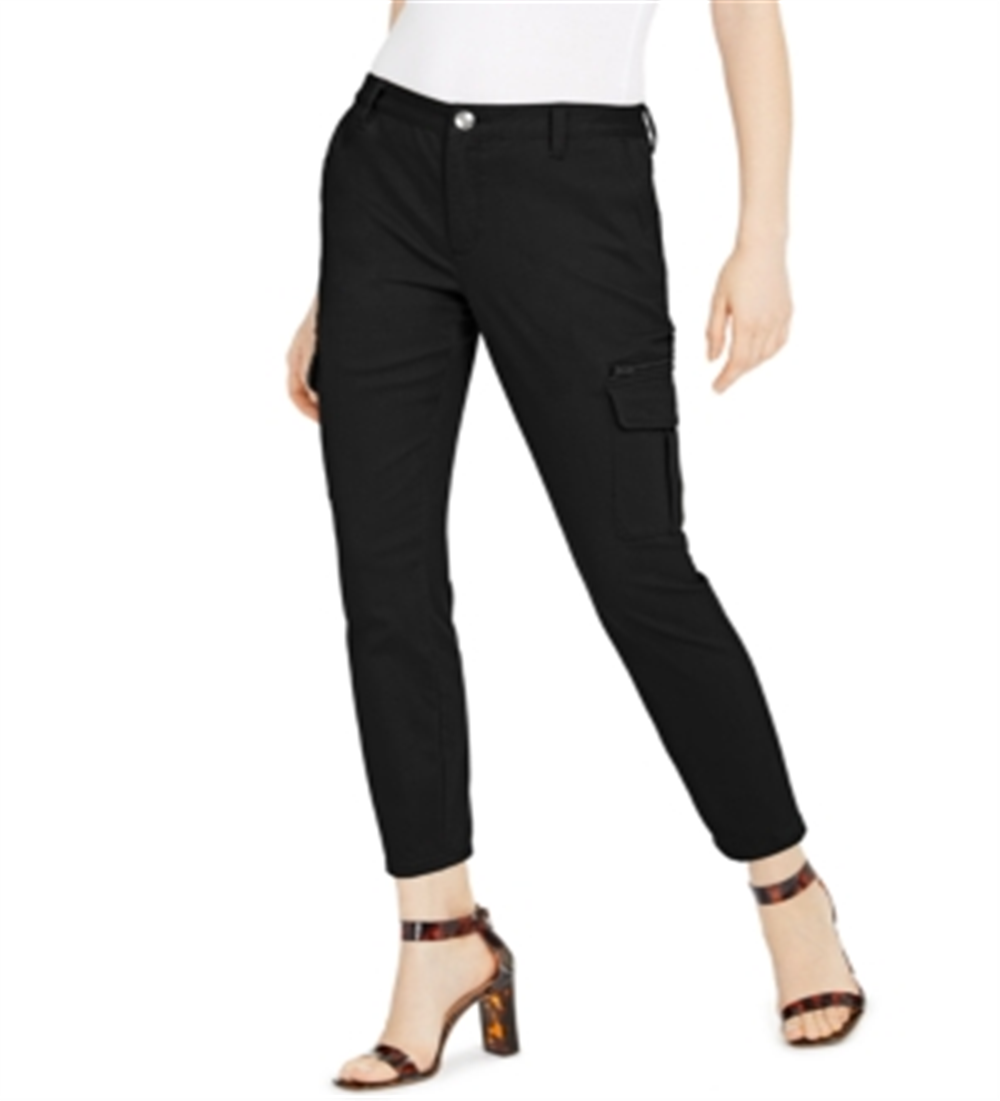 INC International Concepts Women's Skinny Utility Pants Black Size 16 Petite