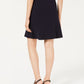 Bar III Women's Bi Stretch Ruffle Skirt Navy Size 8