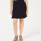 Bar III Women's Bi Stretch Ruffle Skirt Navy Size 8