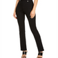 INC International Concepts Women's Pull on Straight Leg Pants Black Size 2