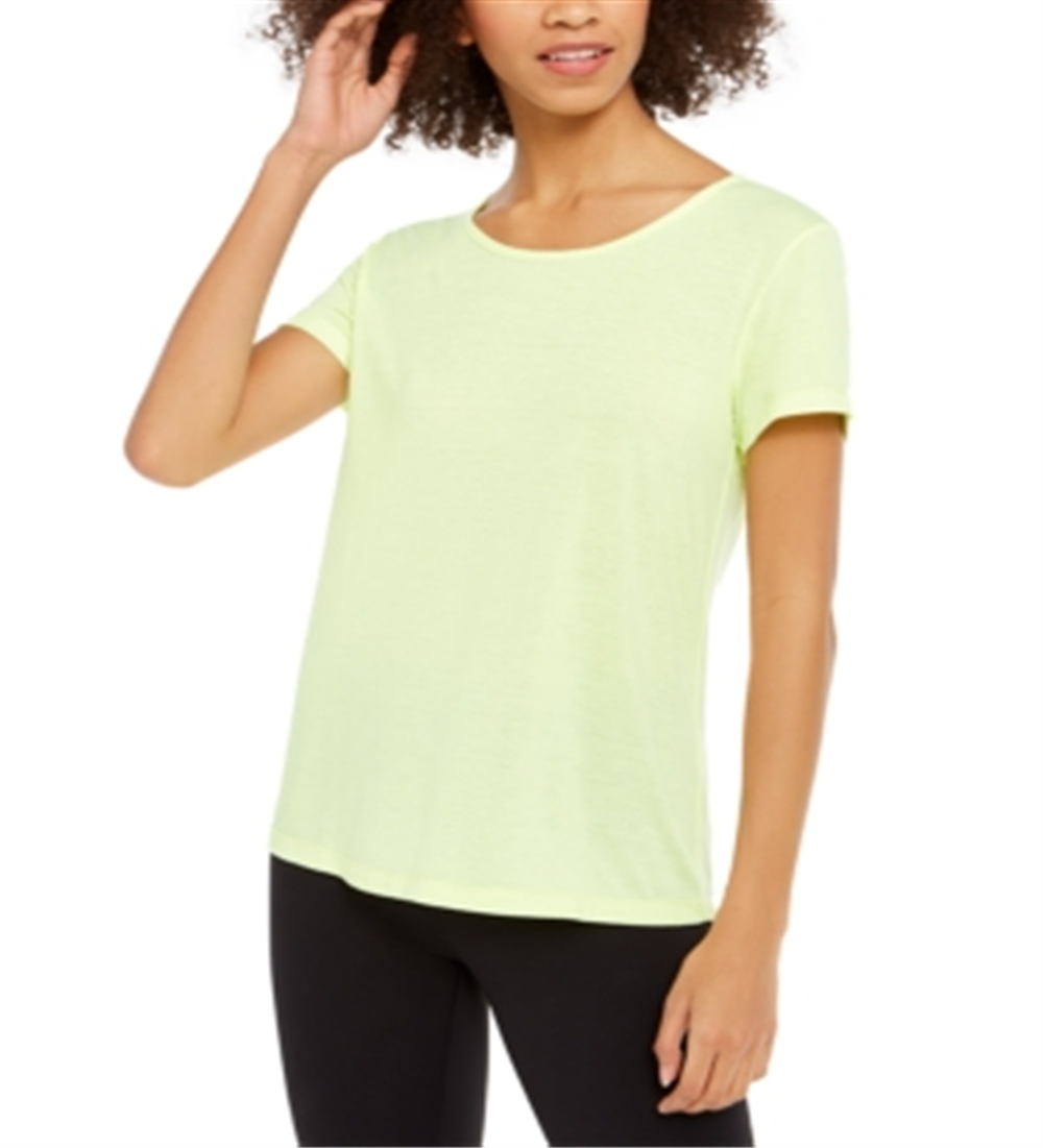 Ideology Women's Fitness Running Shirts & Tops Yellow Size Medium