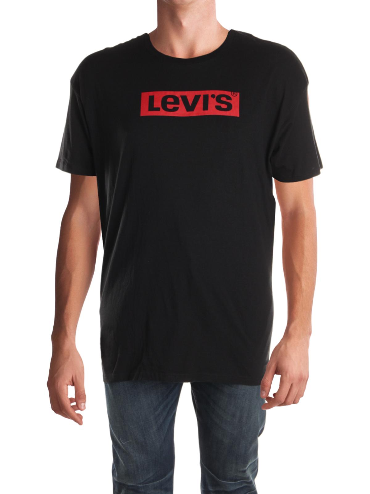 Levi's Men's Box Tab Graphic T-Shirt Black Size XXX-Large