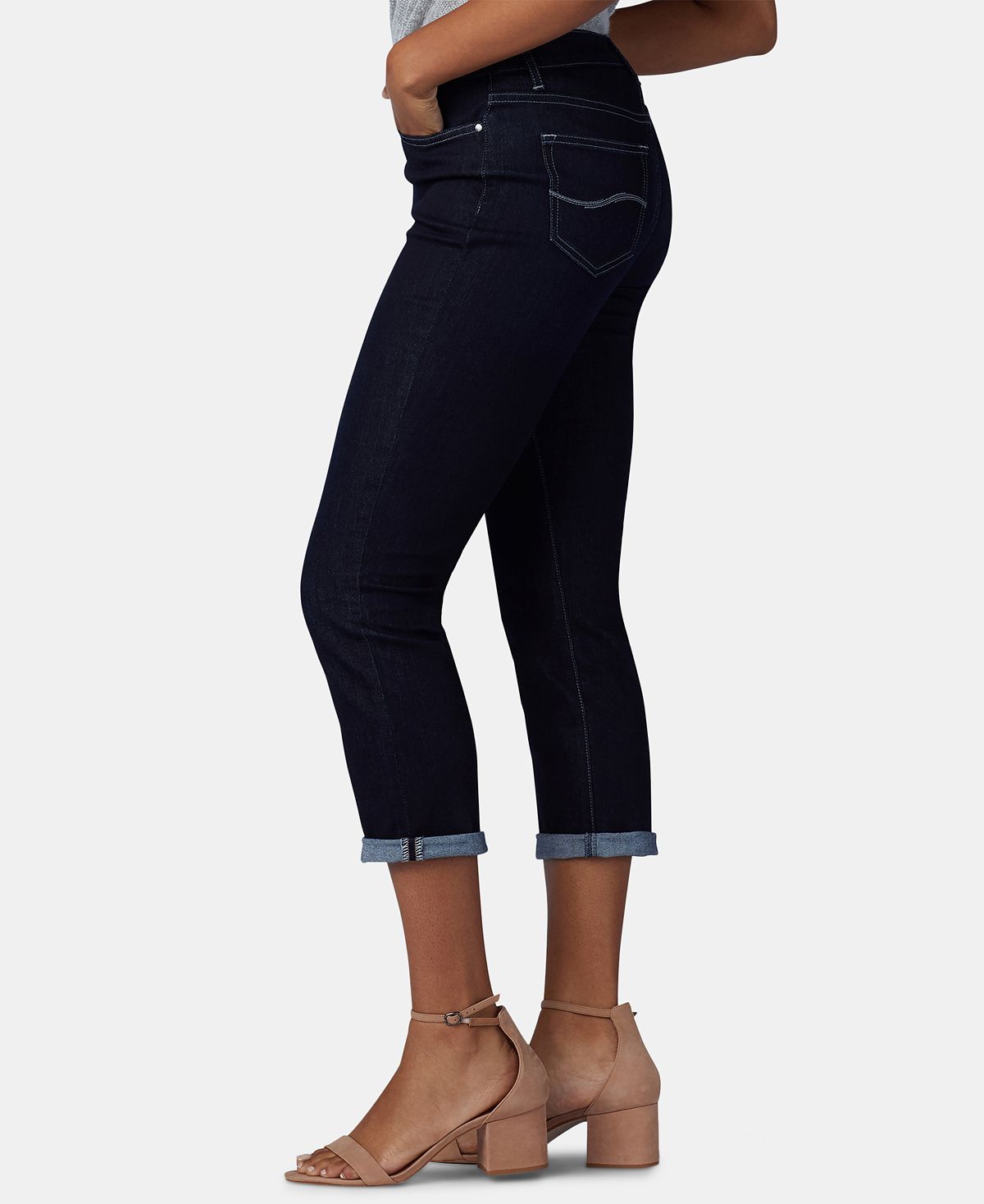 Lee Platinum Women's Petite Cropped Skinny Jeans Blue Size 16 P