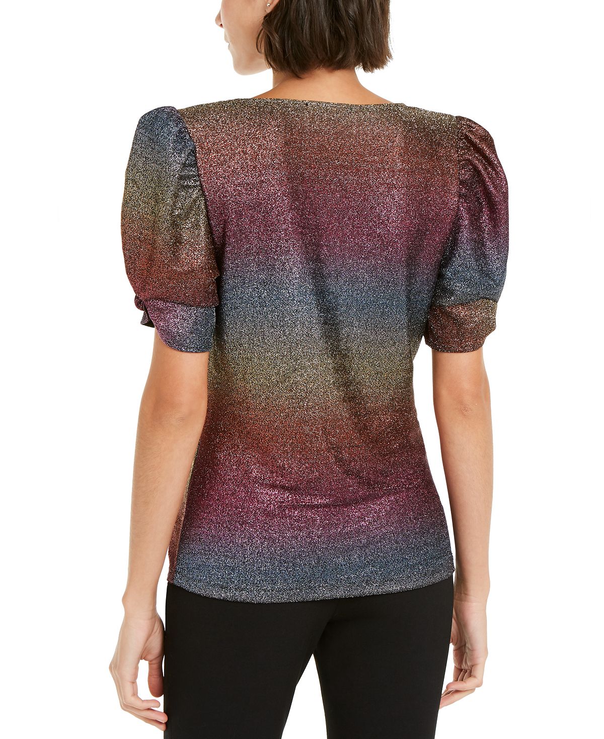 INC Iternational Concepts Women's Rainbow Shine Top Purple Size XX-Large