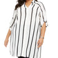 Alfani Women's Plus Printed Super Tunic White Size 1X