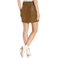 Free People Women's Femme Vegan Mini Skirt Brown Size 10