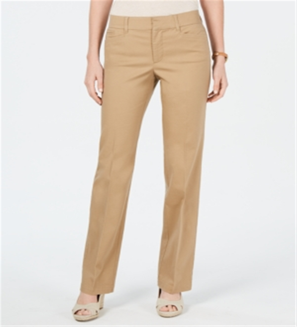 Charter Club Women's  Tummy Control Trouser Brown Size 4