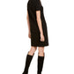 Escada Women's Sport Lace Yoke Shift Dress Black Size 36