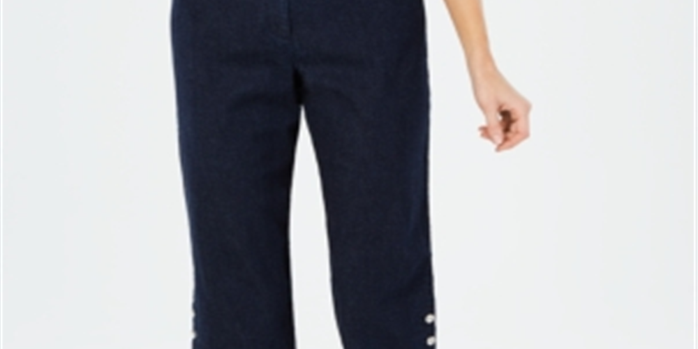 Karen Scott Women's Denim Capri Pants Blue Size 6 Petite