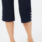 Karen Scott Women's Denim Capri Pants Blue Size 6 Petite