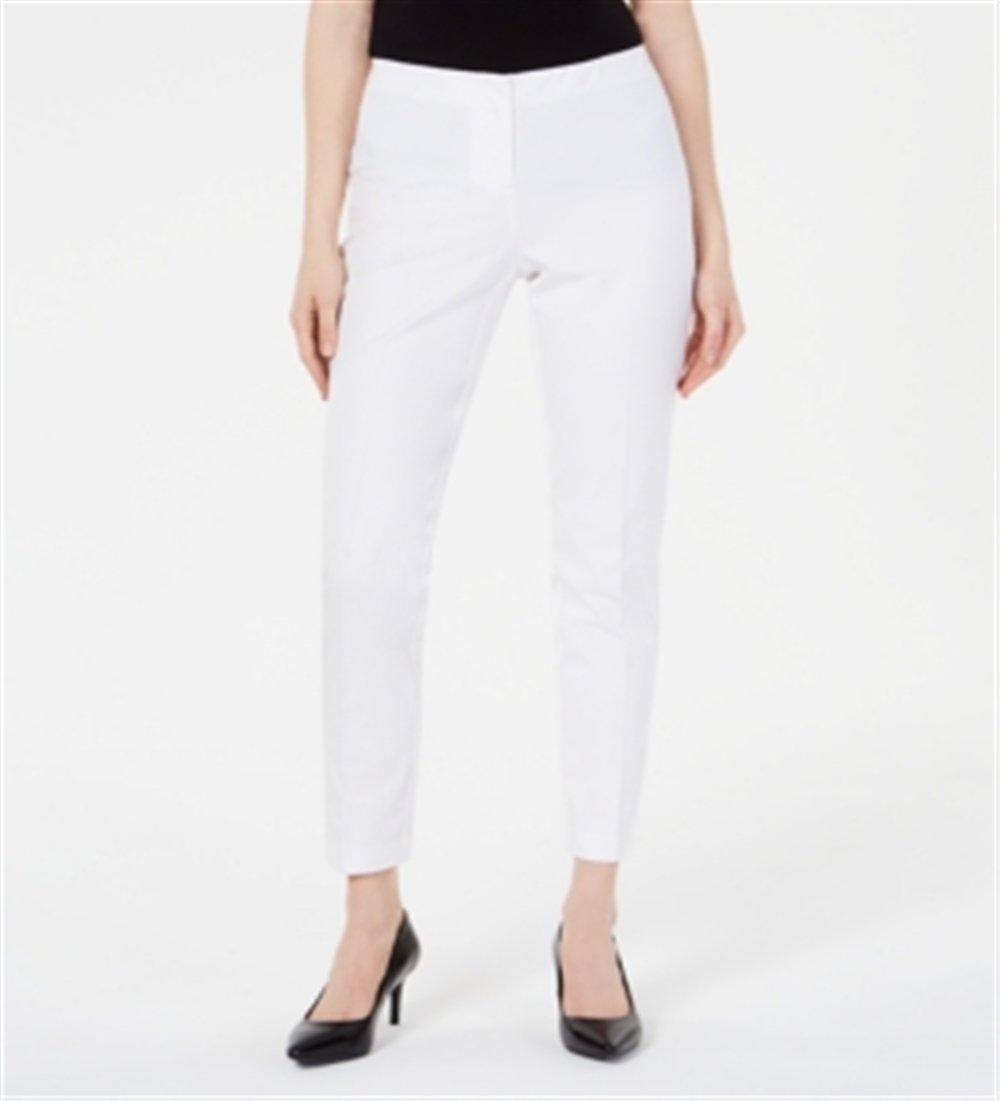 Alfani Women's Bi Stretch Hollywood Skinny Pants White Size 14 Petite