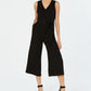 Bar III Women's Sleeveless Crepe Jumpsuit Black Size 4