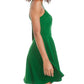 City Studios Junior's Bow Back Fit & Flare Dress Green Size 7