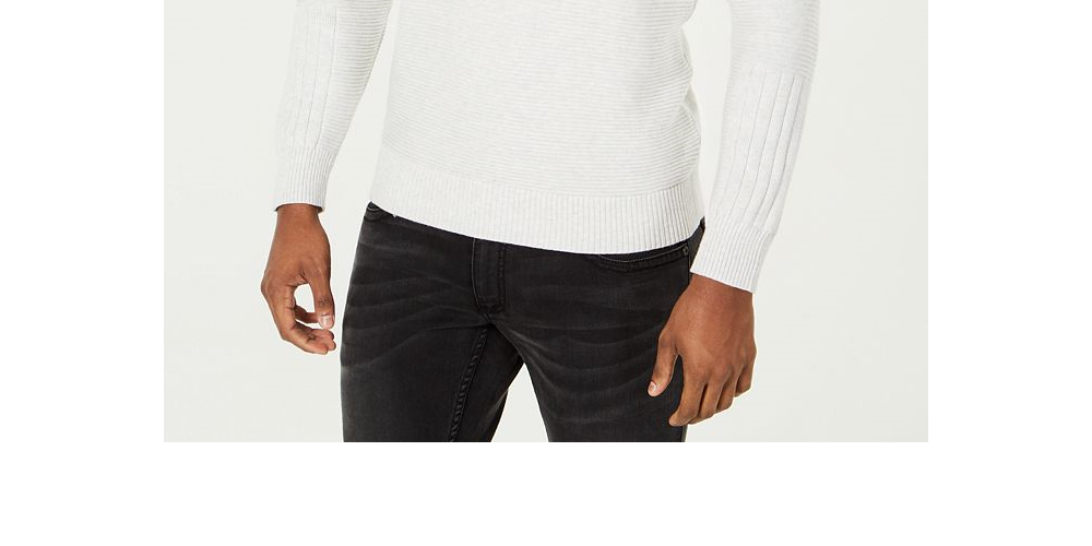 INC International Concepts Men's Cotton Hoodie Pullover Sweater Grey Size Large