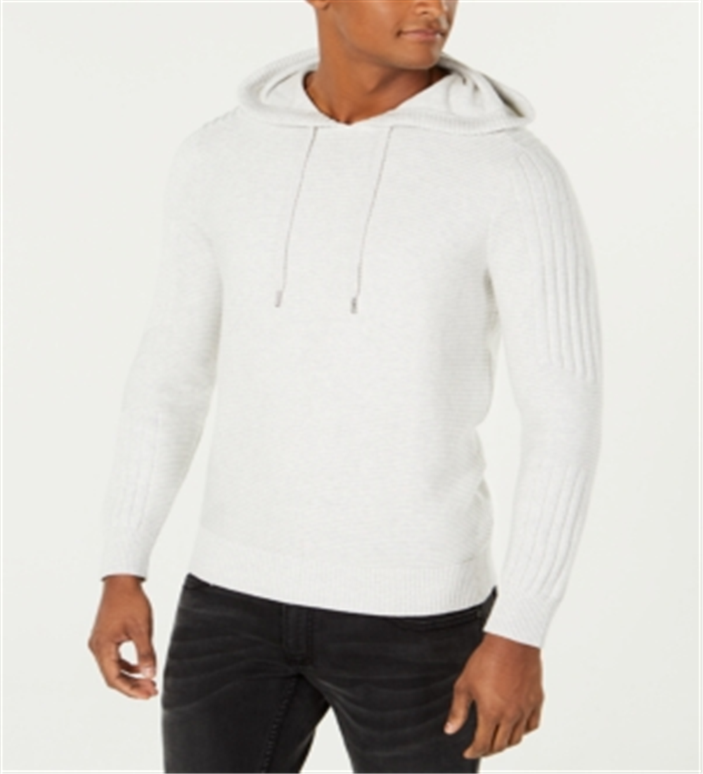INC International Concepts Men's Cotton Hoodie Pullover Sweater Grey Size Large