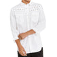 INC International Concepts Men's Grommet Shirt White Size Medium