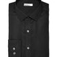 Bar III Men's Slim Fit Stretch Easy Care Textural Solid Dress Shirt Black Size M
