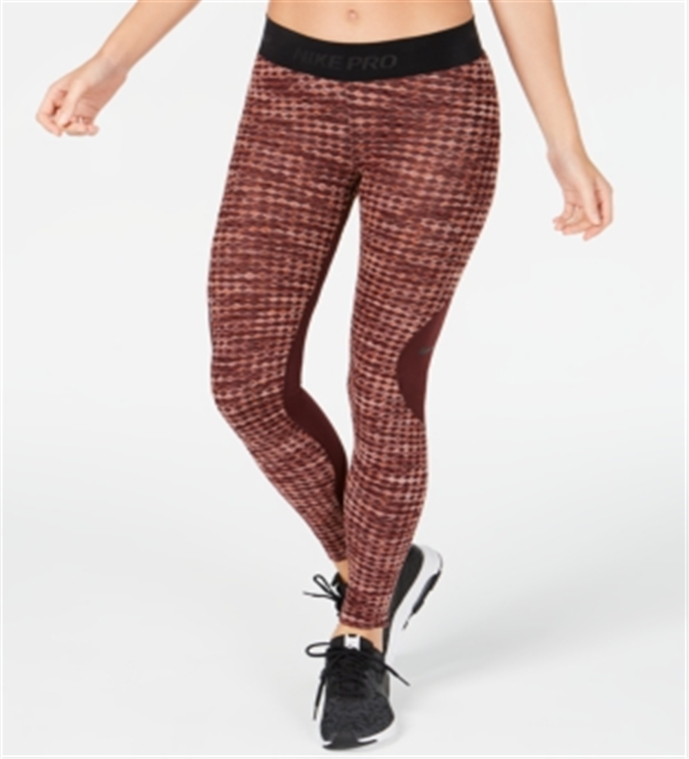 Nike Women's Hyperwarm Fleece Lined Leggings Red Size M