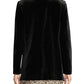 Calvin Klein Women's Long Sleeve Open Front Velvet Jacket Black Size 14