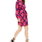 Trina Trina Women's Turk Printed Twist Front Shirtdress Pink Size X-Large