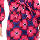 Trina Trina Women's Turk Printed Twist Front Shirtdress Pink Size X-Large