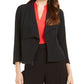 Anne Klein Women's Asymmetrical Zippered Jacket Black Size 4
