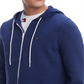 Tommy Hilfiger Men's Full Zip Hooded Sweater, Blue Depths Size Medium