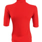 Ralph Lauren Women's Stretch Turtleneck Top Red Size Petite Small