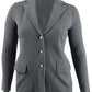 Ralph Lauren Women's Knit Cotton Blazer Gray Size Petite Small