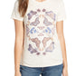 Lucky Brand Women's Butterfly Graphic T-Shirt Beige Size Large