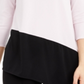Alfani Women's Colorblocked Asymmetrical Top Pink Size Small
