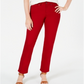 Style & Co Women's Tummy Control Straight Leg Fashion Jeans Red Size 2