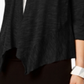 Alfani Women's Linen Drapey Cardigan Sweater Black Size Small