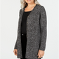 Karen Scott Women's Button Front Duster Cardigan Gray Size Petite S