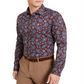 Bar III Men's Max Cotton Paisley Dress Shirt Burgundy Size S