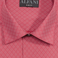 Alfani Men's Patterned Collared Dress Shirt  Red Size 15.5X32-33