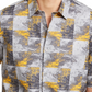 Alfani Men's Printed Shirt Gray Size XXX-Large