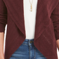 Style & Co Women's Pointelle Cardigan Purple Size Small