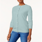 Karen Scott Women's Bead Button Cardigan Blue Moon Size X-Large