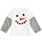 First Impressions Baby Boys Snowman-Print Layered-Look Cotton T-Shirt White Size 24MOS