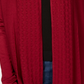 Karen Scott Women's Open-Front Cardigan  Red Size Medium