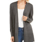 Charter Club Women's Open-Front Cardigan Gray Size X-Small