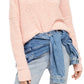 Free People Women's Finder Keepers V-Neck Sweater Orange Size X-Small